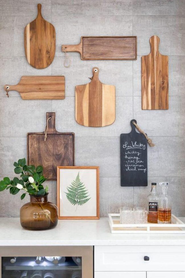 Wood Board Kitchen Display