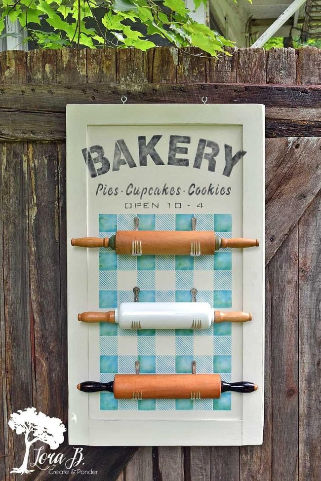 Rolling Pins On Plaid