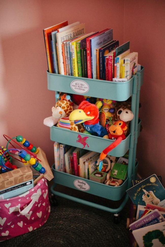 Teal Cart Storybook Station