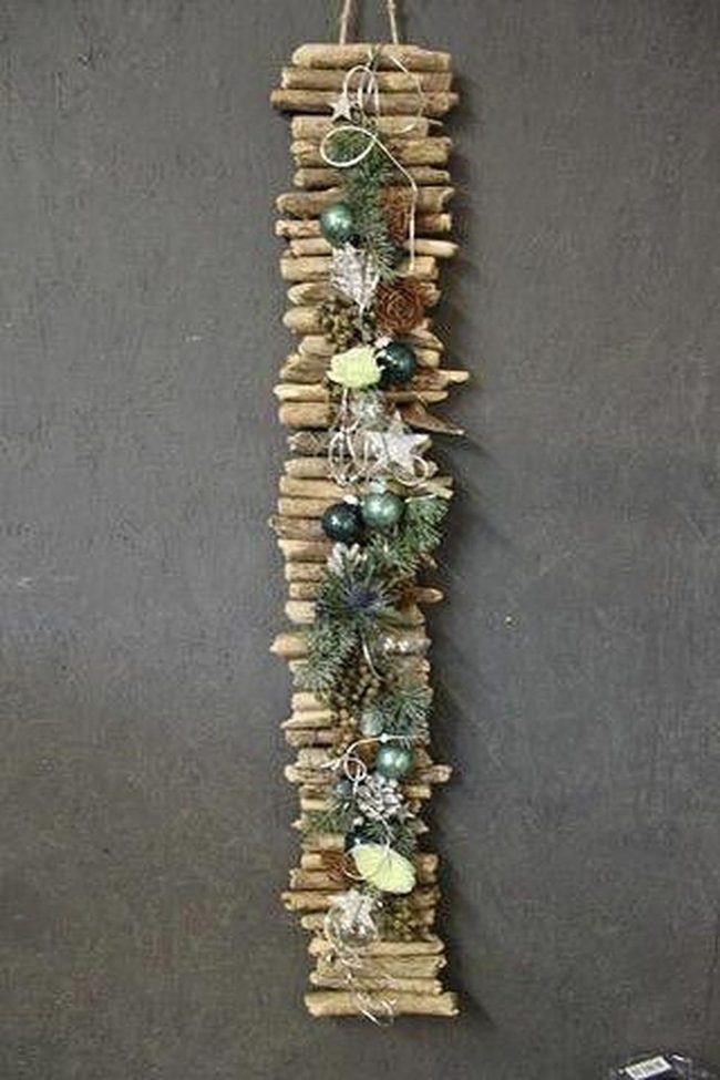 Stacked Driftwood Wall Tower