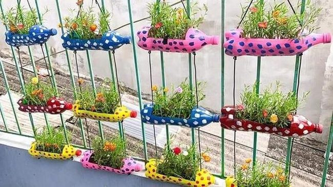 Polka Dot Vertical Garden Wall