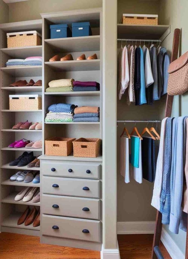 Wooden Ladder Clothing Rack