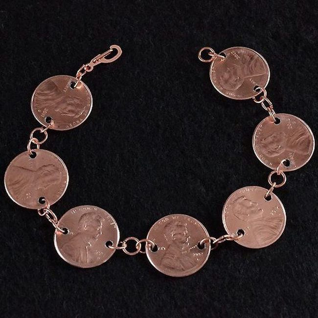 Copper Pennies Memory Bracelet