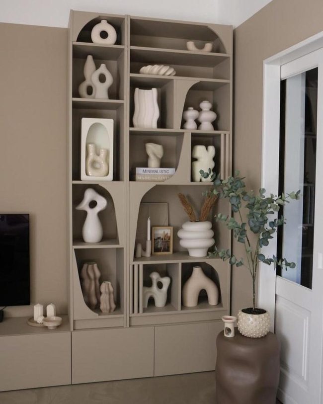 Sage Green Billy Bookcase Art Display