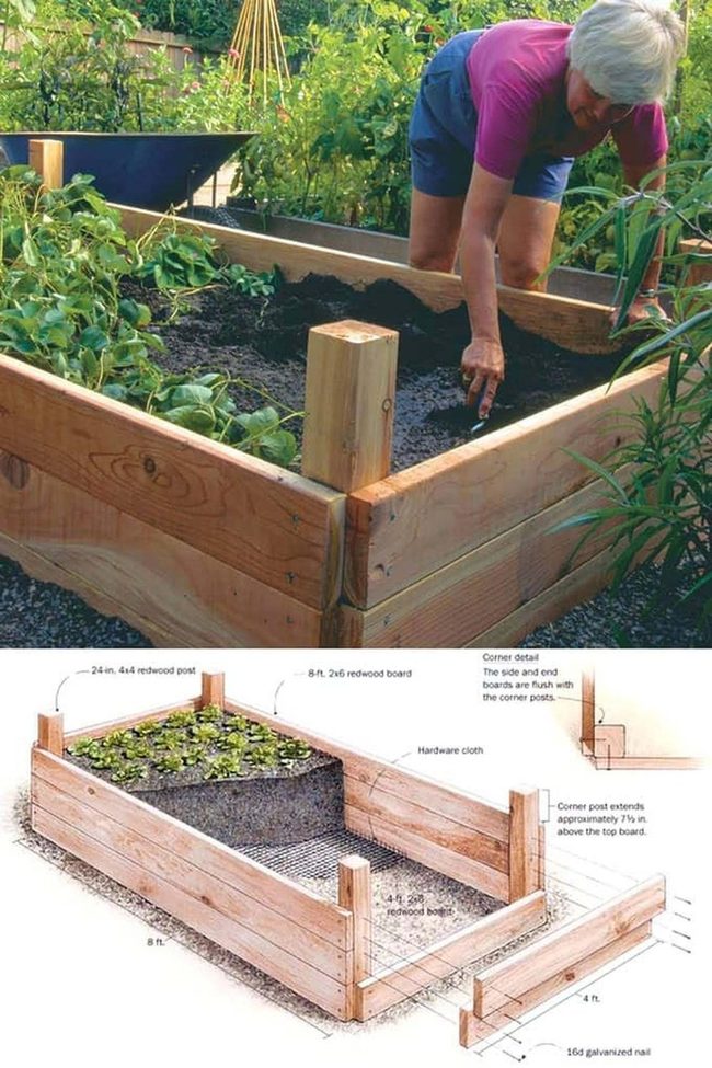 Cedar Wood Raised Garden Beds