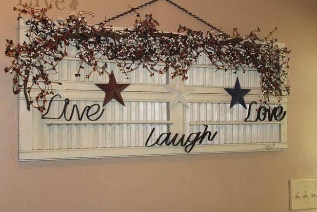 Branches Frame Metal Words Stars
