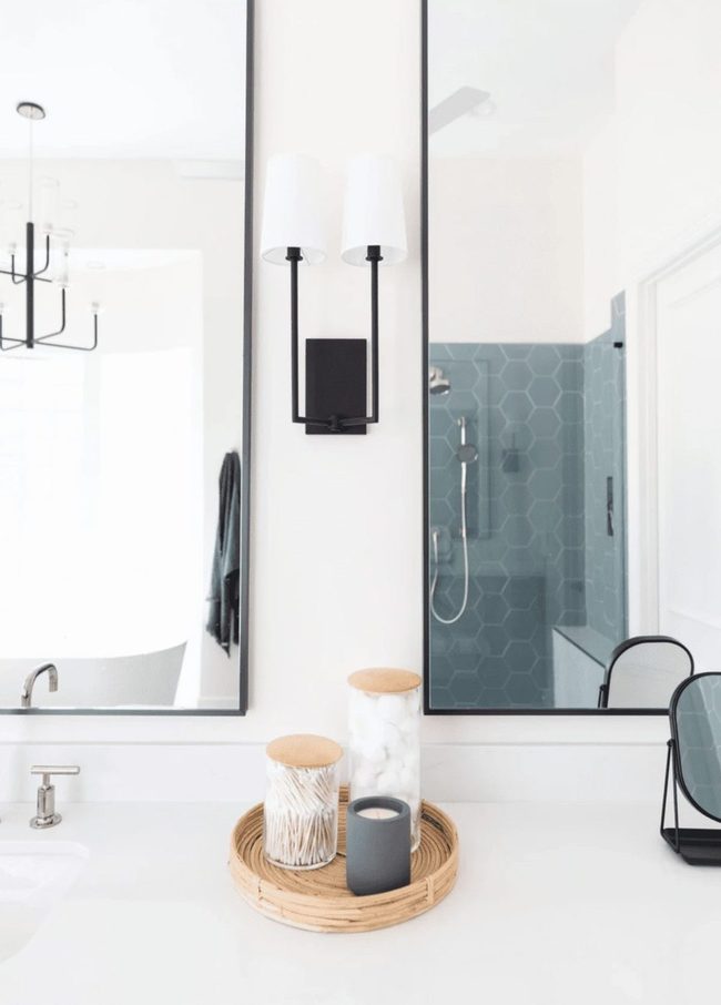 Clear Glass Counter Storage