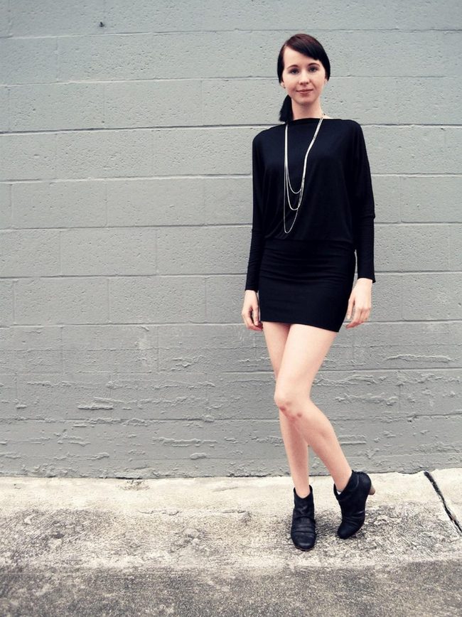 Black Dress, Concrete Confidence