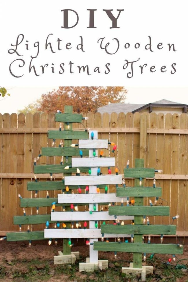 Weatherproof Pallet Wood Trees