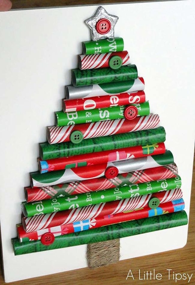 Colorful Paper Rolls Christmas Tree