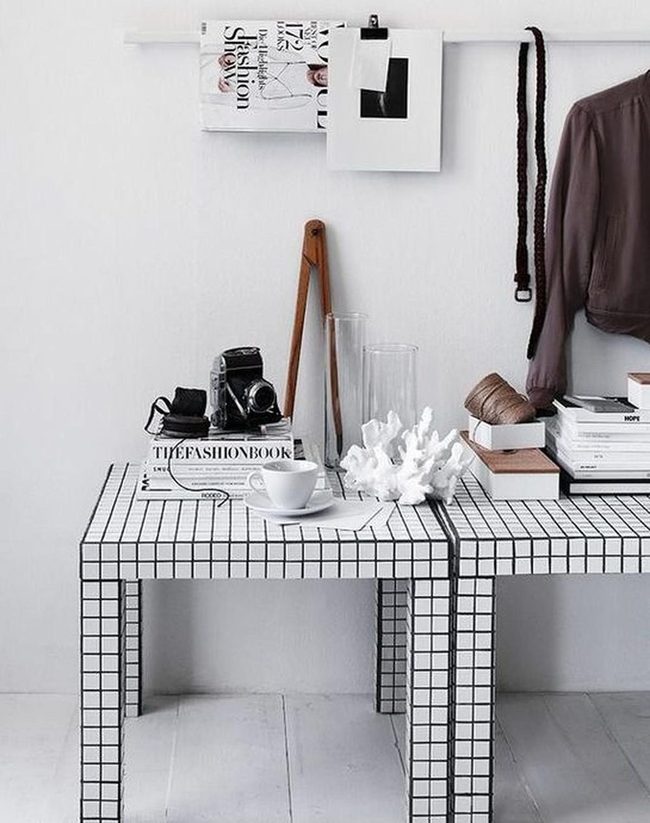 Black And White Grid Aesthetic