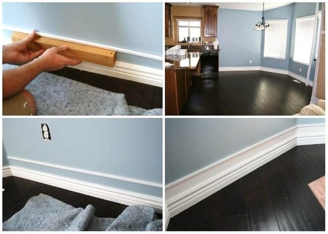 Substantial Wood Baseboards Transform Rooms