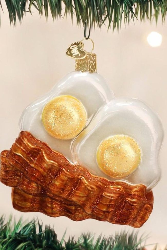 Sunny-Side-Up Egg Ornament