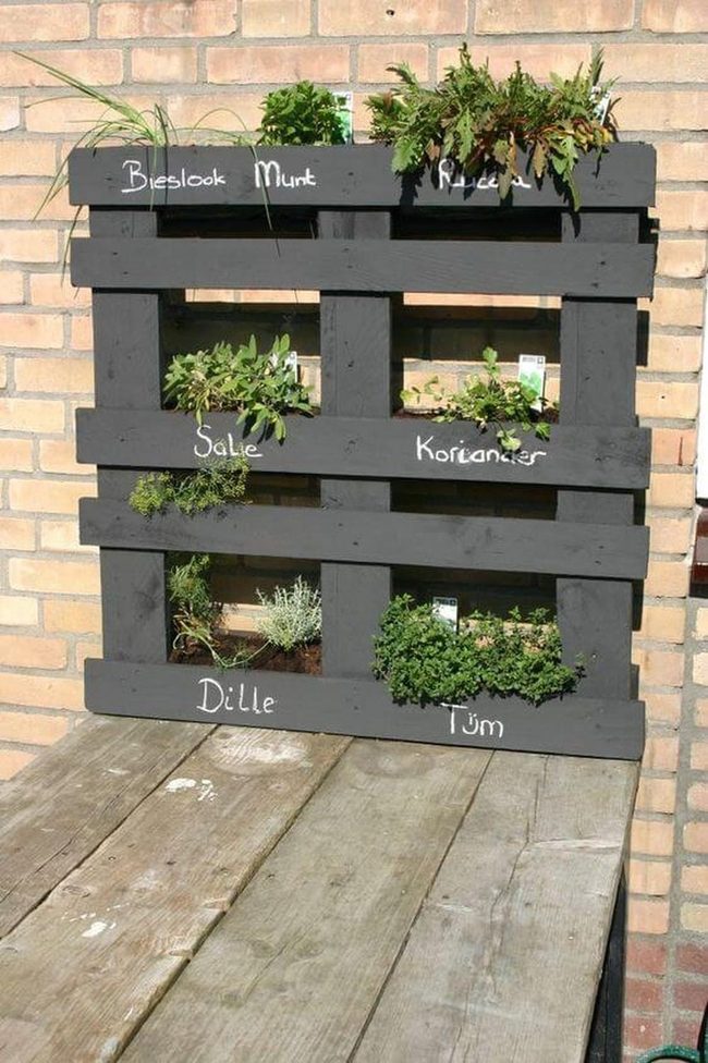 Pallet Herb Vertical Garden