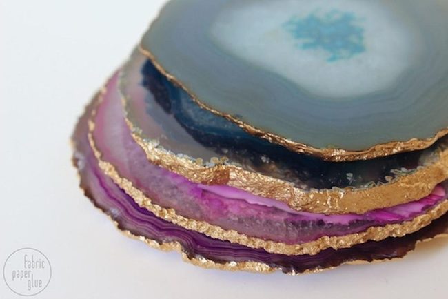 Purple Agate Gold Edges
