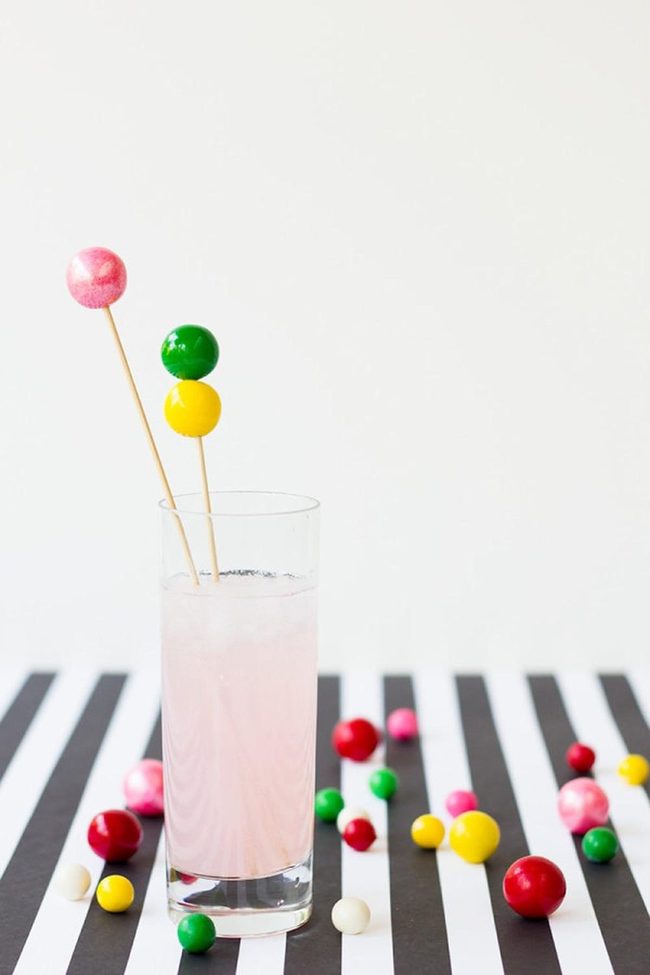 Pink Lemonade With Candy Ball Toppers
