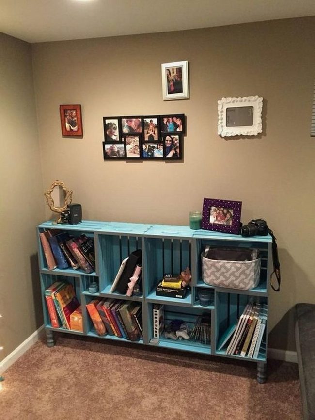 Blue Shelf Memory Wall