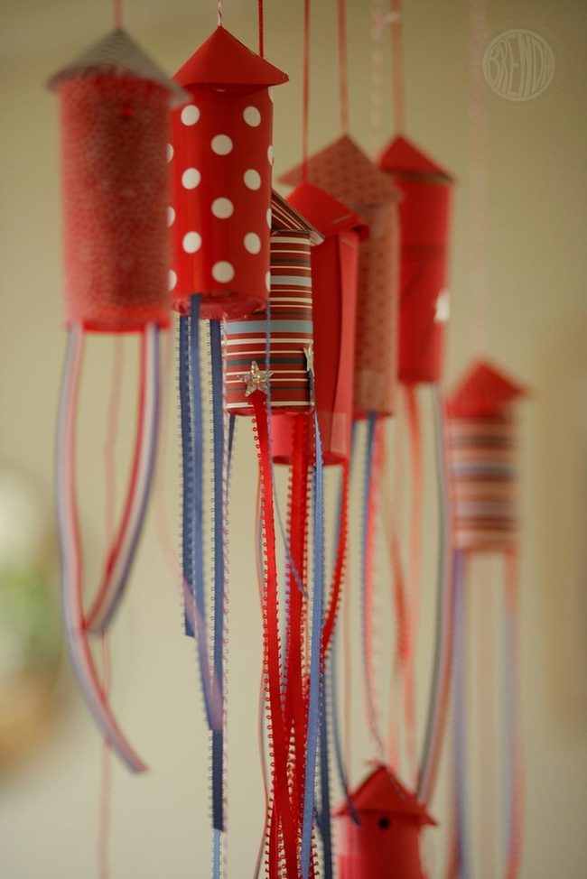 Red Rocket Christmas Ornaments