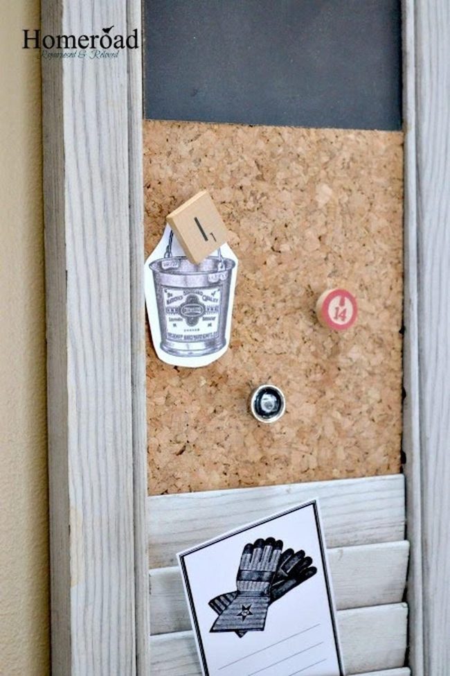 Natural Wood Cork Organization Board