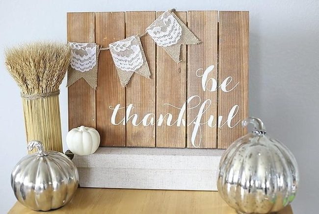 Wooden Sideboard With Lace Details