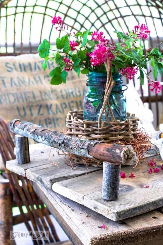 Wooden Branch Serving Tray