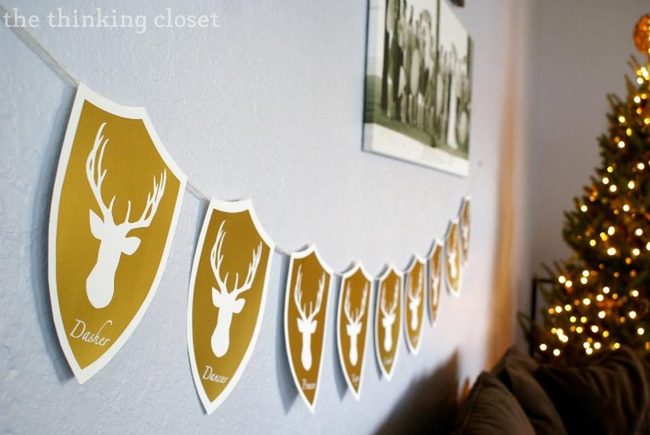 Golden Deer Meets Twinkling Lights