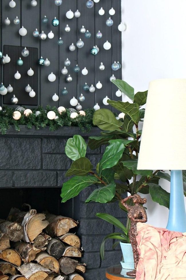 Blue And White Christmas Stone