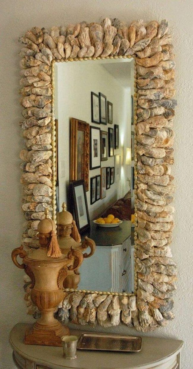 Luminous Shell Mirror Frame