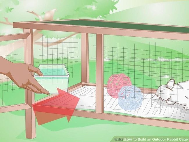 Clear-View Wooden Rabbit Enclosure