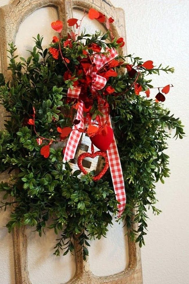 Red Hearts Among Green Foliage