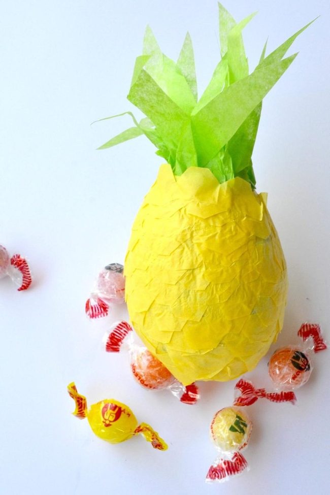 Sunny Yellow Pineapple Craft