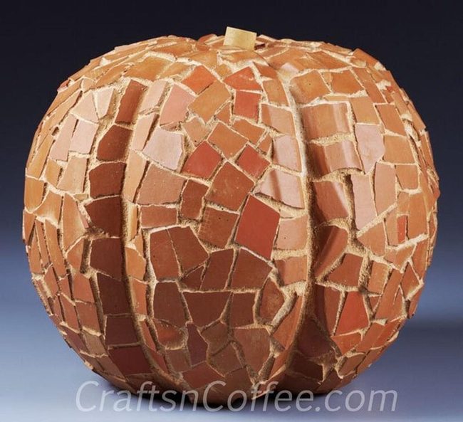 Broken Ceramic Mosaic Pumpkins