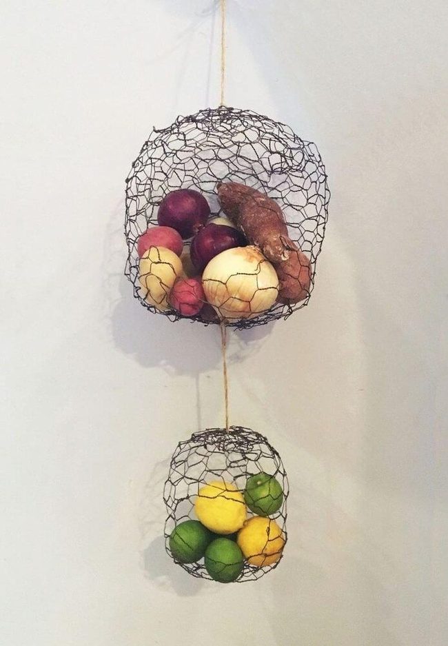 Colorful Produce Wire Storage
