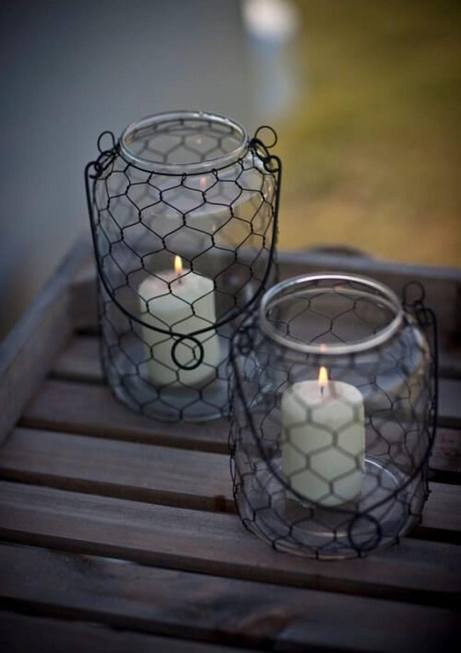 Candlelit Mason Jar Lanterns