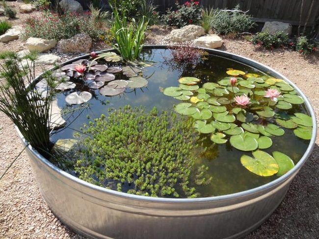 Galvanized Metal Water Basin