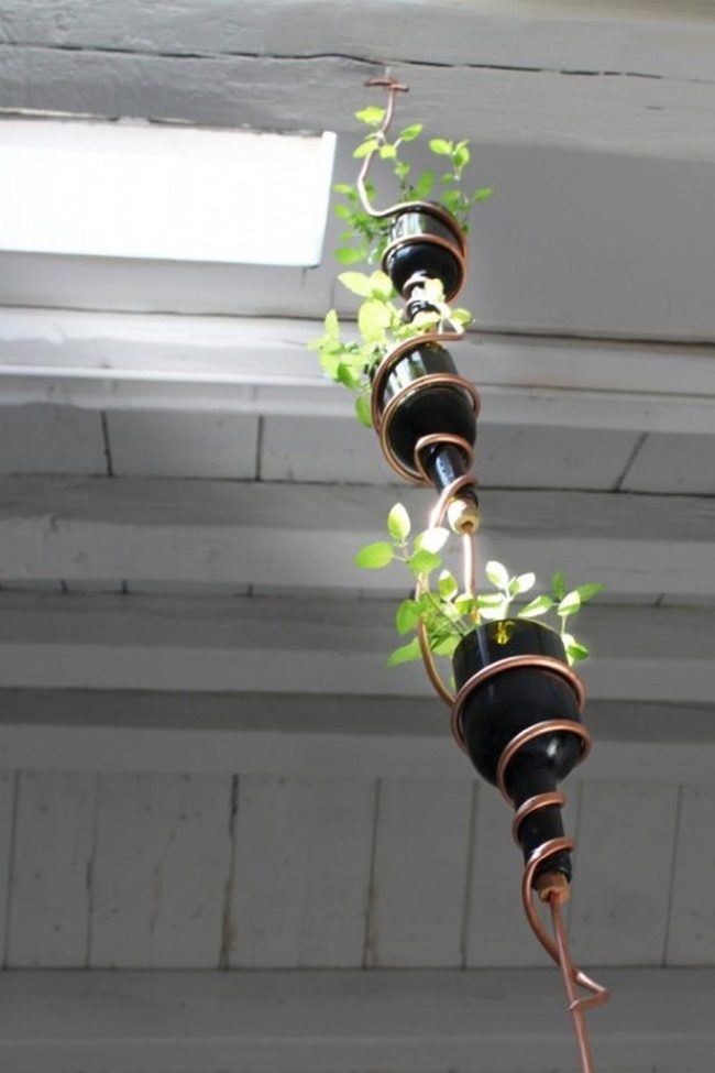 Cascading Green On Copper