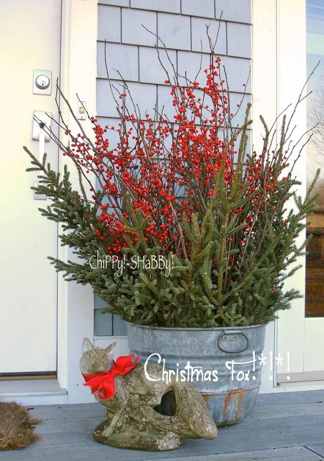 Galvanized Metal Bucket Planters