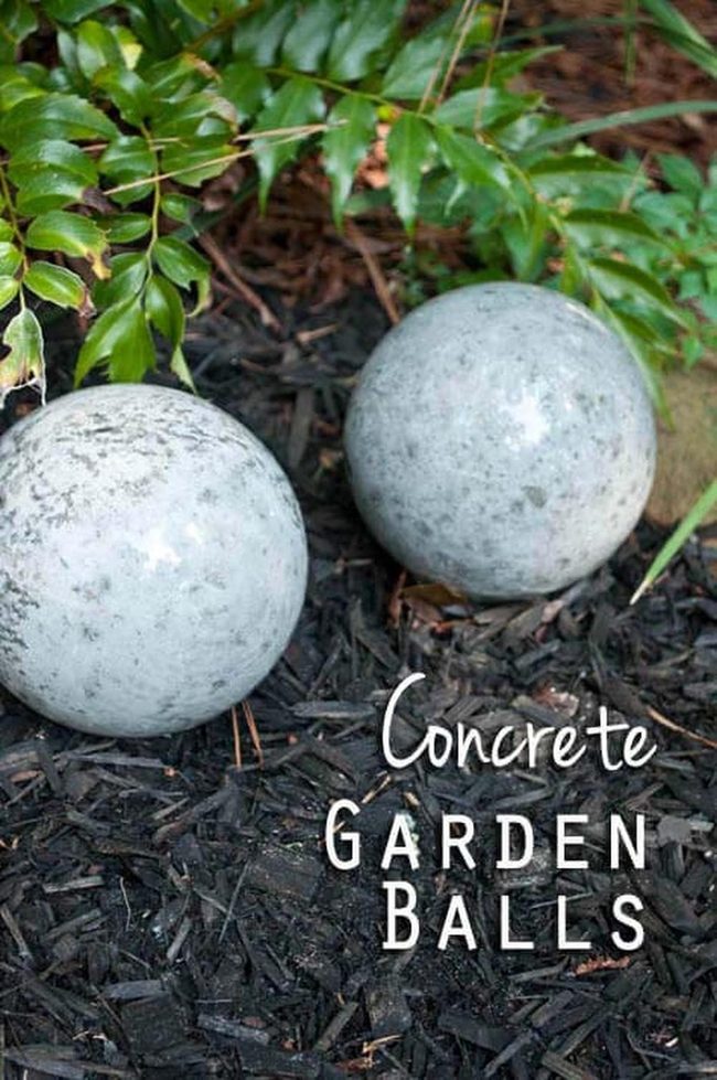 Concrete Sphere Garden Orbs