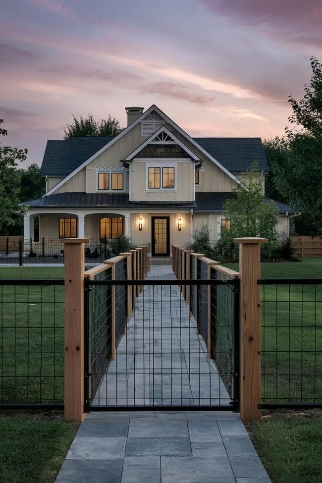 Picture-Frame Pure Timber Fence Design