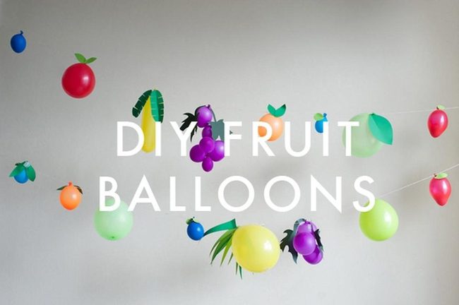 Colorful Fruit Balloon Garland