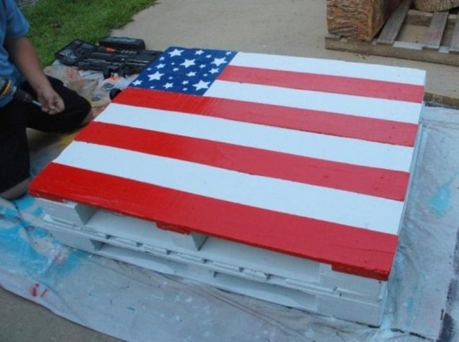 Stars And Stripes Wood Board