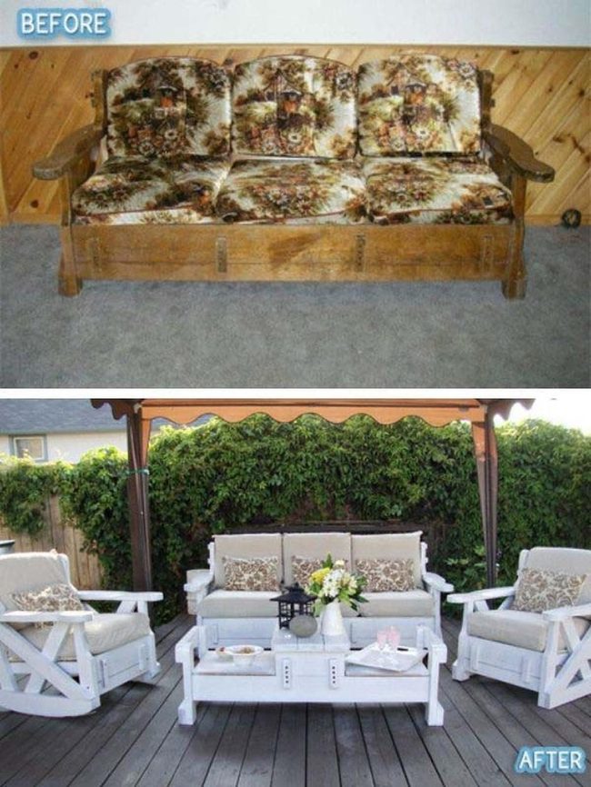 Painted Vintage Chairs, Neutral Elegance