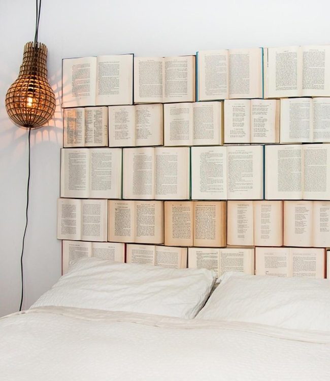 Stacked Literature Bedroom Backdrop
