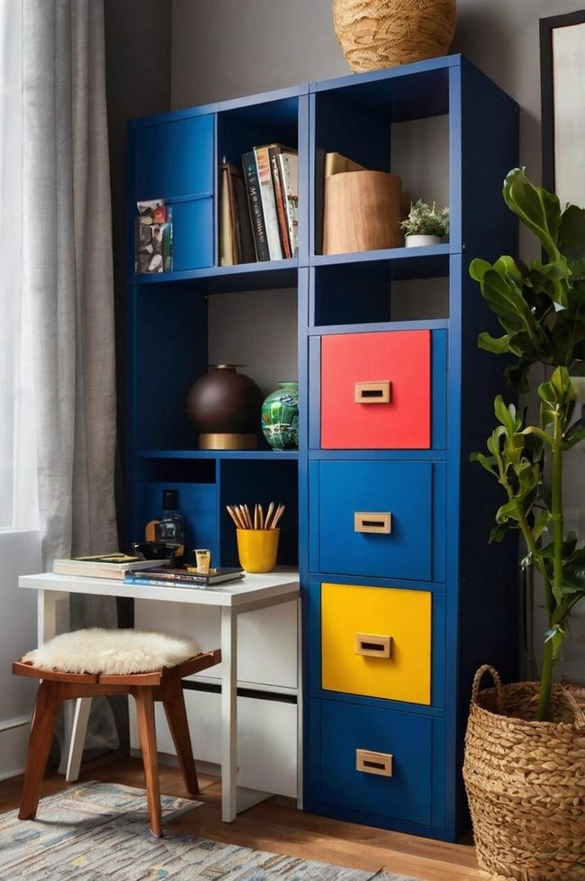 Emerald Green Kallax Shelf Unit