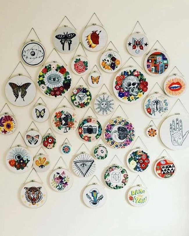 Colorful Embroidery Hoops Gallery