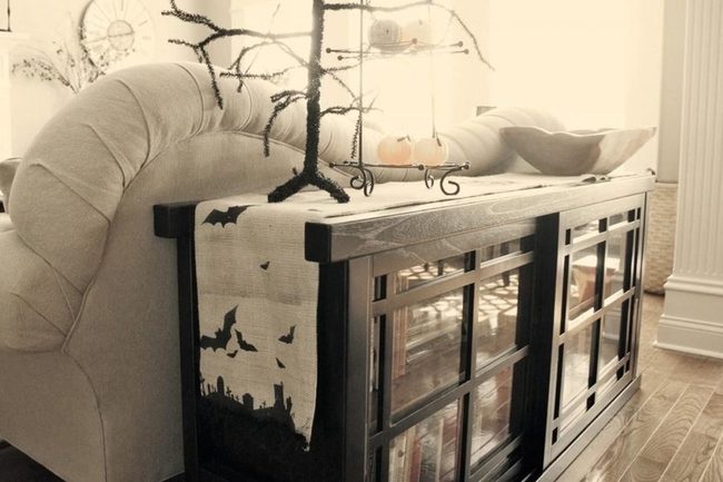 Cream Tufted Corner With Autumn Accents