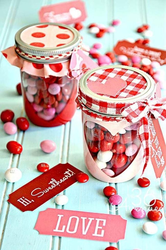 Handpainted M&M Jar Sweetness