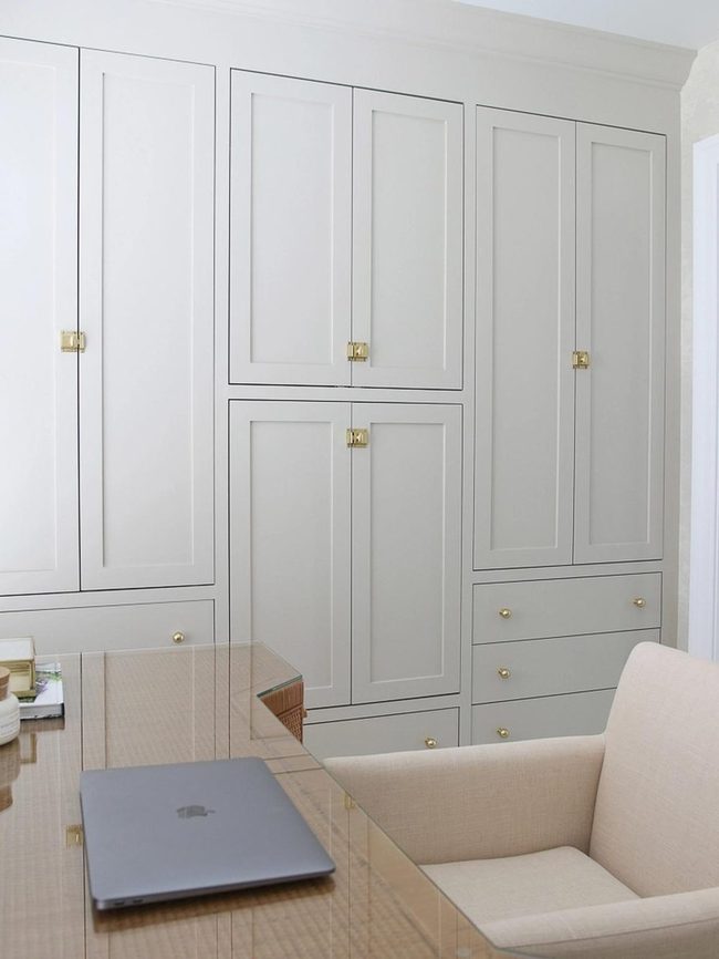 White Custom Built-In Closet System