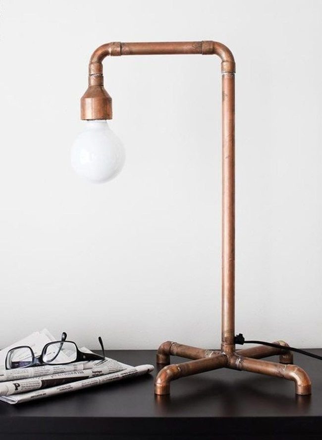 Copper Pipe Industrial Lamp