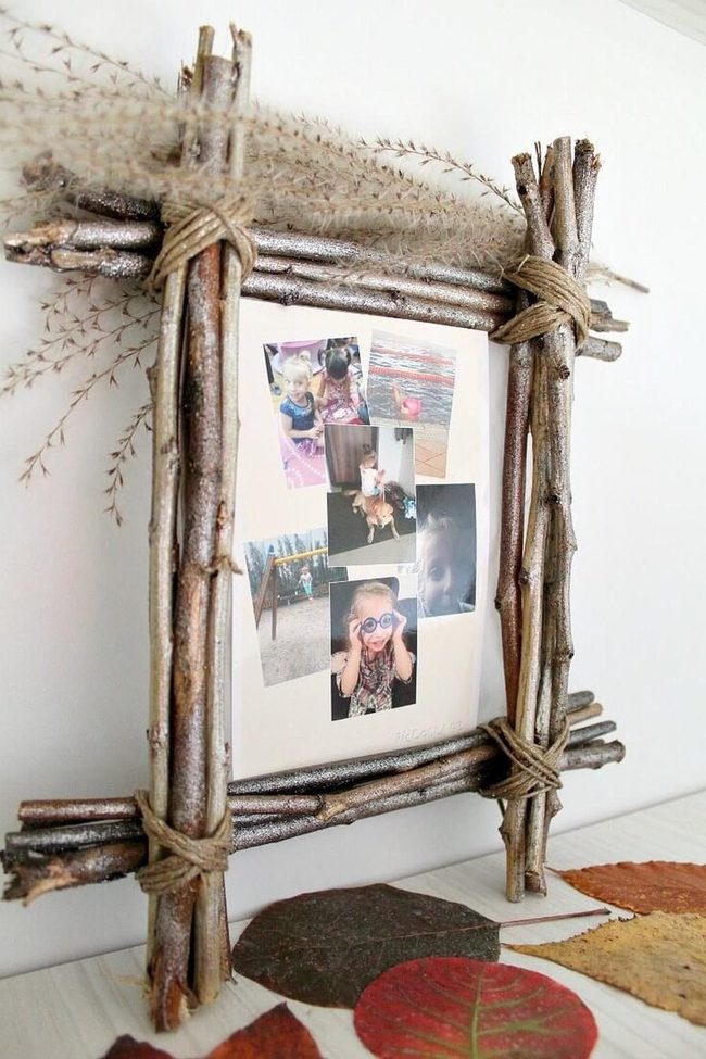 Wooden Branch Photo Frame